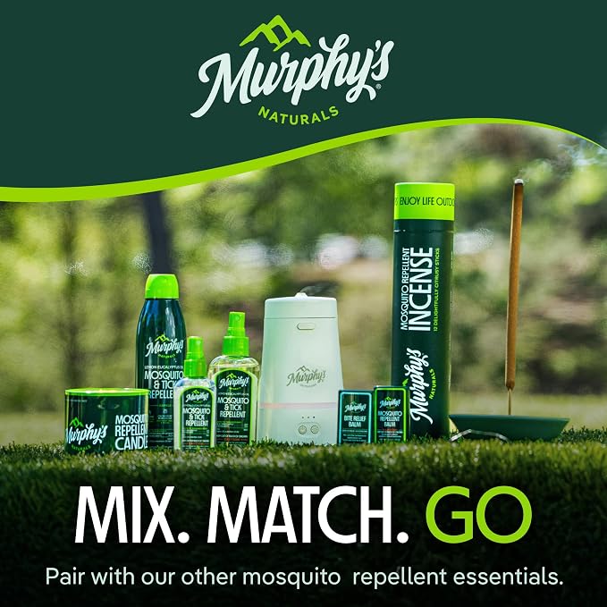 Murphy's Naturals Mini Mosquito Bug Repellent Candles for Outdoor Patio, Citronella & Essential Oils, 14-Hour Burn Time Each, 3.5 oz, 3-Pack