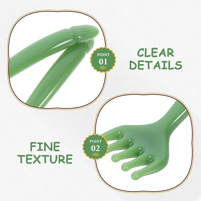 SHERCHPRY 2pcs Resin Scalp Massage Tool and Manual Head Scratcher Comb for Relaxation, Hair Stimulation, and Meridian Acupoint Soothing, Portable Handheld Massager for Home and Travel Use