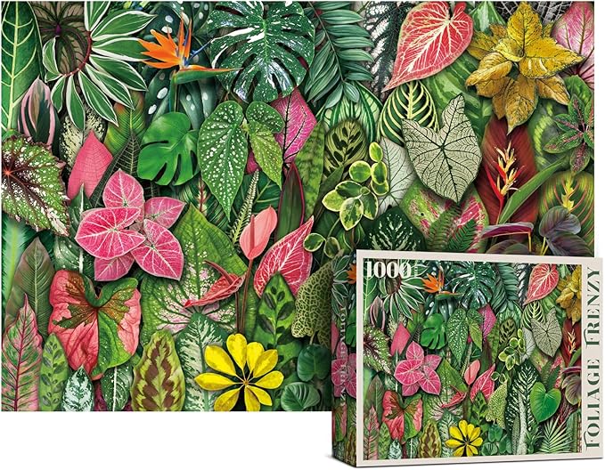 Antelope - 1000 Piece Puzzle for Adults, Foliage Frenzy - Jigsaw Puzzles 1000 Pieces, High Resolution, Matte Finish, No Dust