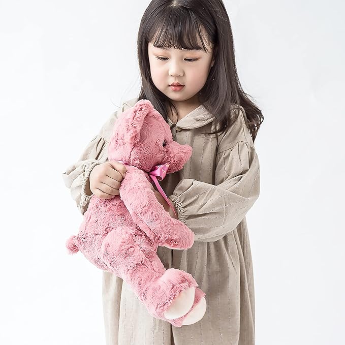 20" Posed Teddy Bear Stuffed Animal Cute Plush Toy for Girl Kids (Pink)