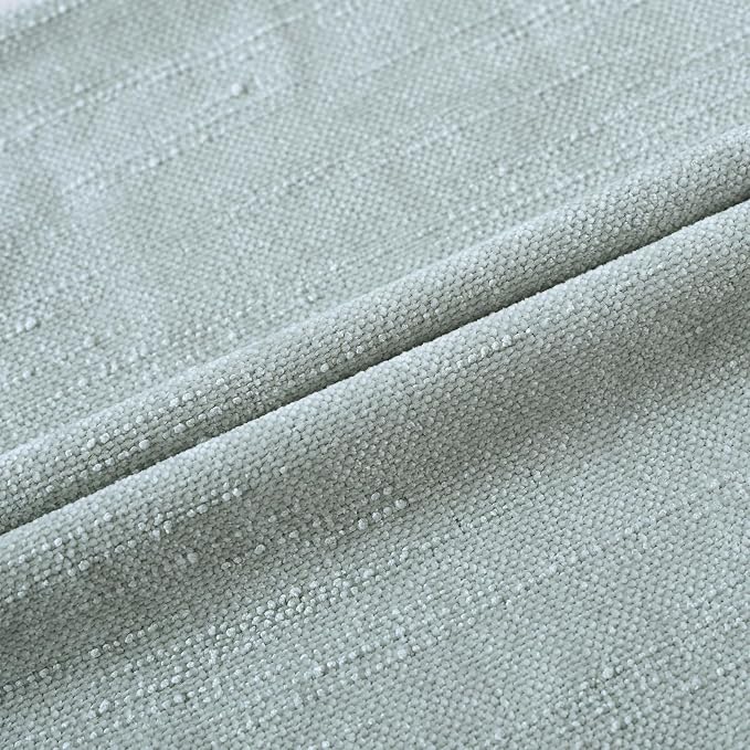 Set of 4 Soft Textured Decorative Throw Pillow Covers 18x18 Inch Cozy Farmhouse Cushion Cover Square Accent Pillow Cases for Bed Couch Sofa Living Room, Light Aqua