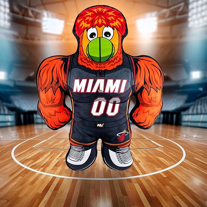 Bleacher Creatures Miami Heat Burnie 24" NBA Masoct Bleacher Buddy - Soft Plush Toy