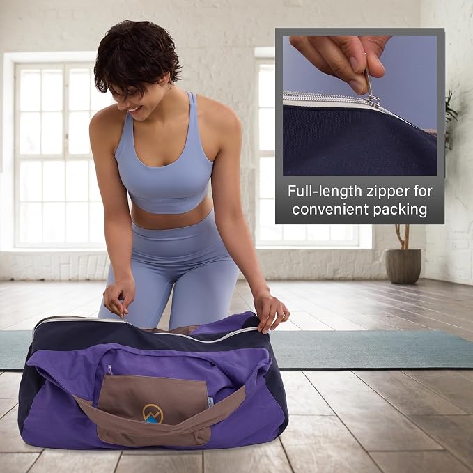 JoYnWell Yoga Bags and Carriers Fits All Your Stuff, Extra Large Yoga Mat Bag Full Zip Yoga Mat Bag with 3 Zipper pockets
