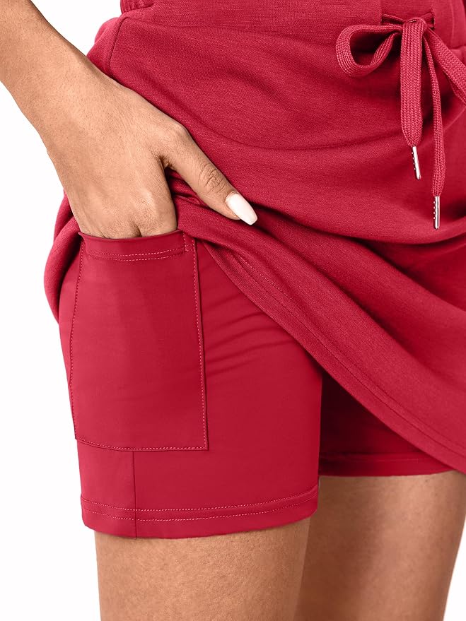 Casly Lamiit Womens Two Piece Skirt Sets Casual Cap Sleeve Lapel V Neck Tops Summer Travel Outfits Short Tennis Skort Set