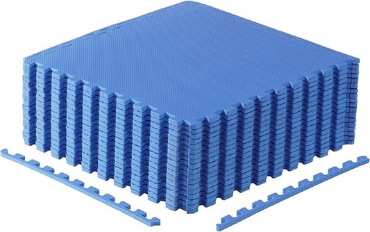 CAP Puzzle Exercise Mats | 1/2” Thick EVA Interlocking Foam Tiles for Home Gym Flooring | Multiple Options