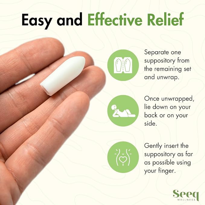 Vitamin E Suppositories - Vaginal Dryness and Iritation Relief - Menopause Support - All Natural Feminine Care - 35 IU - 24 Count