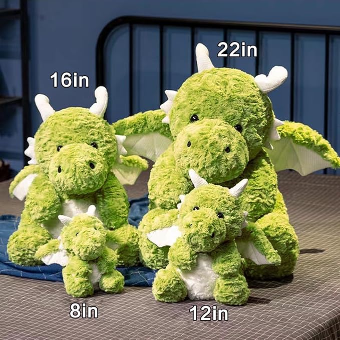 Little Flying Dragon - Cute Stuffed Animal Plush Toy - Adorable Soft Dragons Toy Plushies and Gifts - Perfect Present for Kids (Green,16.53in/42cm)