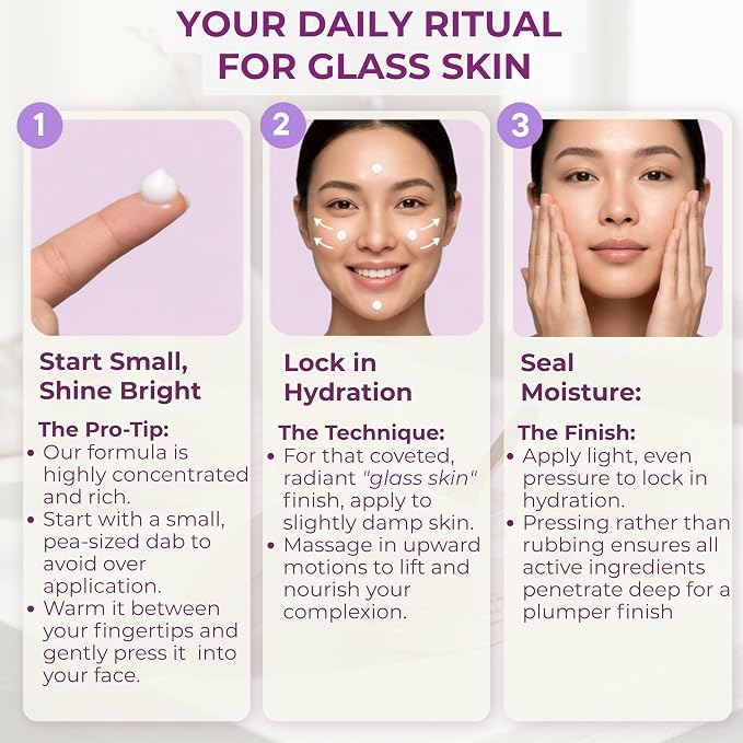 Korean Rice Cream Moisturizer for Face - Hydrating & Brightening Korean Skin Care, Hyaluronic Acid & Niacinamide Facial Moisturizer for Glass Skin, 2.48 fl oz (70 ml)
