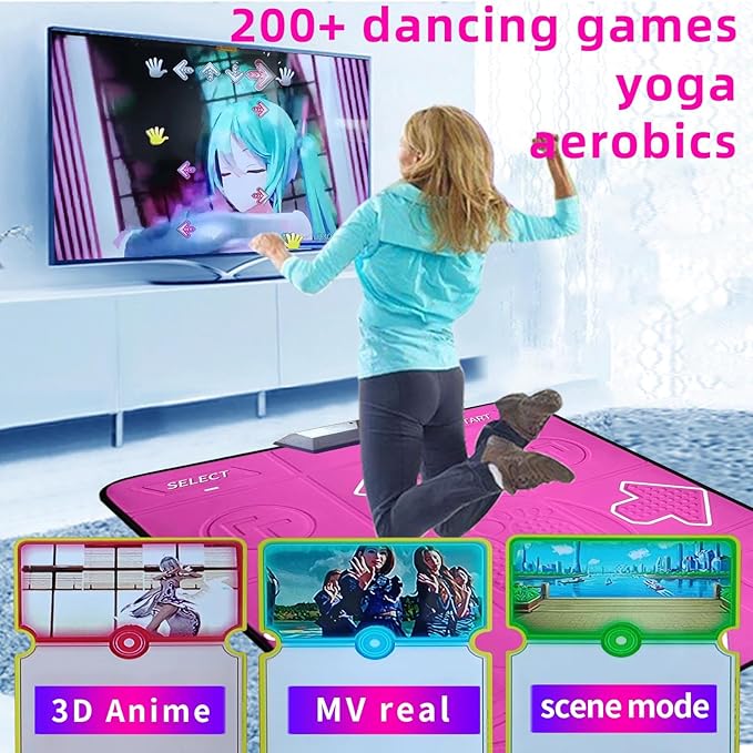 Dance Mat for Kids and Adults,Electronic Dance Mats for TV,Musical Dance Game Mat for Girls Boys with AR Camera,Birthday/Christmas Day Gifts for Kids Adults