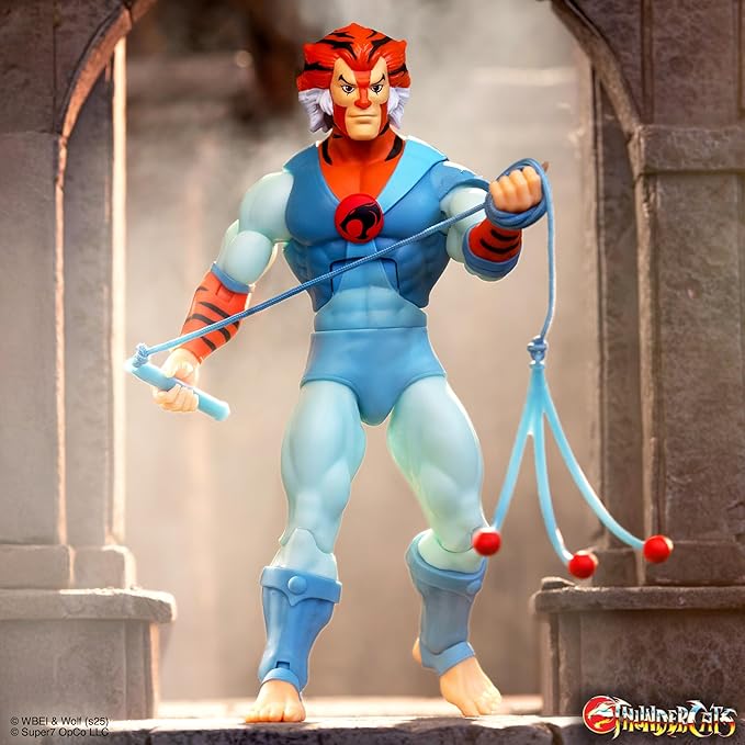 Super7 Deluxe Thundercats Tygra - 7" Thundercats Action Figure with Accessory Classic Cartoon Collectibles and Retro Toys