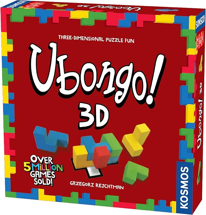 Ubongo 3D - a Kosmos Game | Geometric Puzzle Game with Three-Dimensional Blocks | Family Friendly Fun Game | Highly Re-Playable | Quality Components (Made in Germany) | 1 to 4 Players, Ages 8 and up