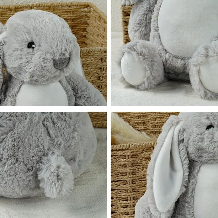 Custom Plush Bunny Keepsake Toy Hold Me Close Worry Hug Rabbit Personalized Stuffed Animal Doll Baby Shower Birthday Gift