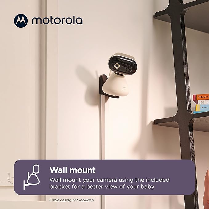 Motorola Nursery Baby Monitor WiFi HD with Camera and Audio, Private Connection, 2-Way Audio, Digital Zoom, Temperature Sensor, Lullabies, Night Vision, PIP1000