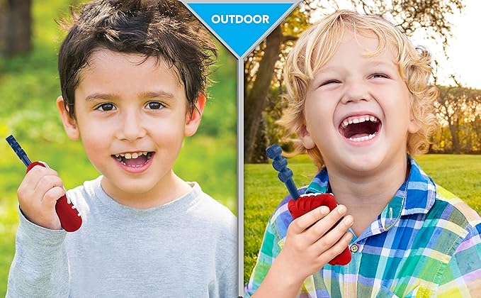 eKids Spidey and His Amazing Friends Walkie Talkies for Kids, Static Free and Extended Range, Indoor and Outdoor Toys (Spidey)