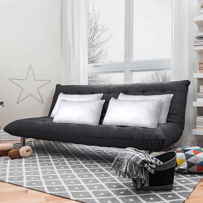 Utopia Bedding Throw Pillows, Decorative 12x24 Pillow Inserts, Set of 4 | Down alternative pillow insert with plush fluffy fill for beds sofas couches and chairs. Suitable for indoor outdoor use.