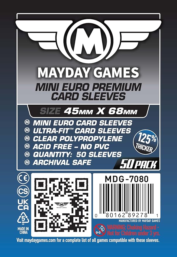 Mayday Games Nemesis Retaliation -Premium Compatible Card Sleeve Bundle