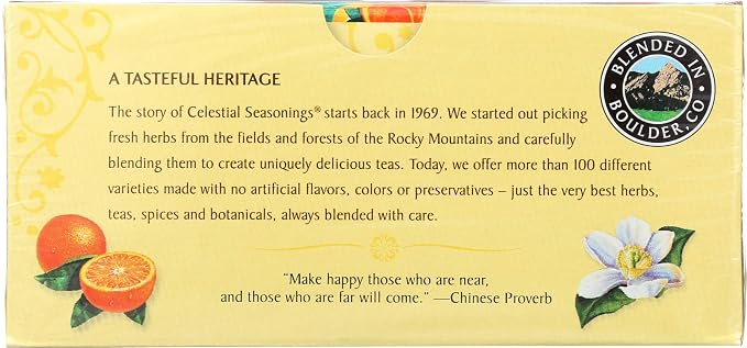 Celestial Seasonings Herbal Tea, Mandarin Orange Spice®, Caffeine Free, 20 Tea Bags, 1.9 oz (55 g)