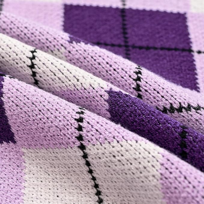 Women's Sweater Vest,Y2K Sleeveless Pattern Preppy Style Knitted Crop Tank Top for Girl