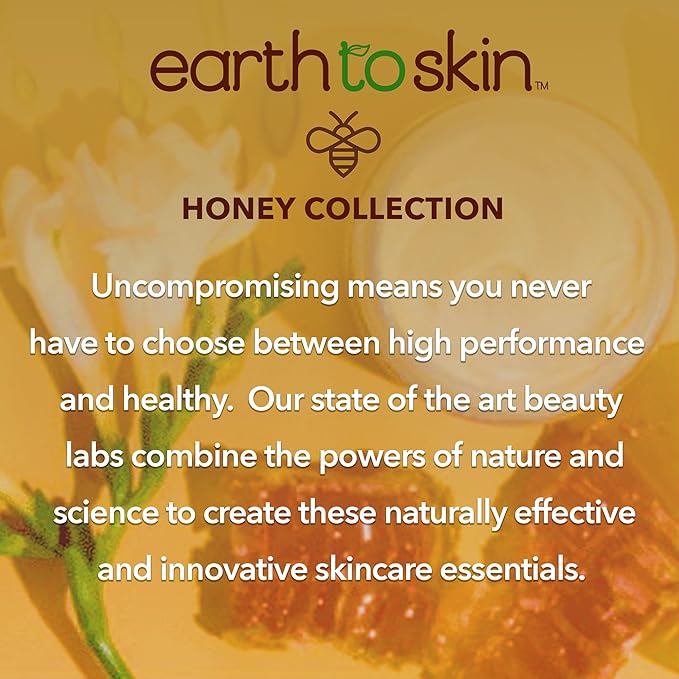 Earth To Skin Manuka Honey Night Cream - Face Moisturizer for Dry and Sensitive Skin with Shea Butter Macadamia Oil and Glycerin - Calming Overnight Hydration - Nourishing Care 2.0 fl oz