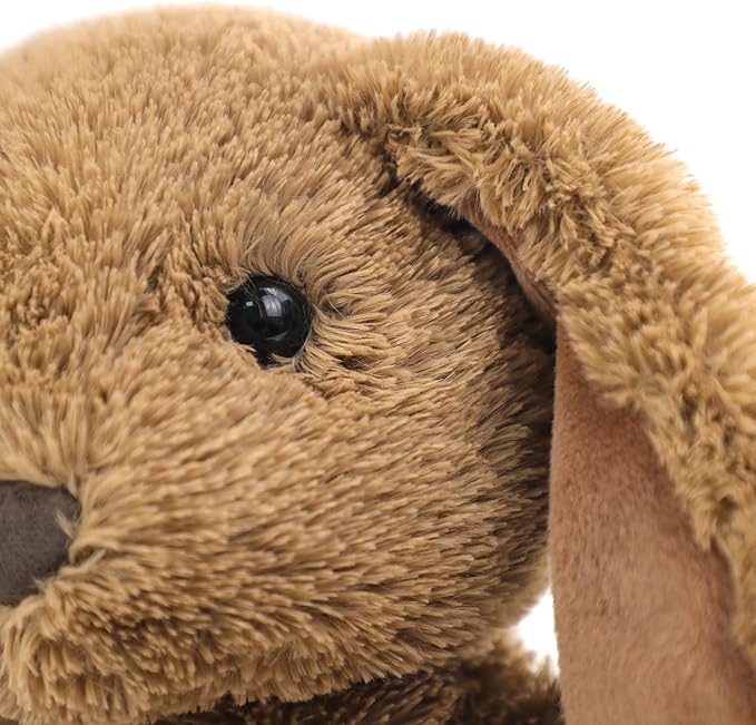 RECUR Plush Rabbit Stuffed Animals Toy,Soft Plushie Brown Rabbit,12 Inches,Adorable Gift for All Ages