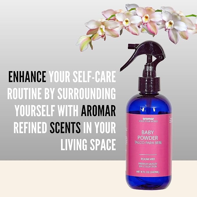Aromar Essential Room Mist and Fabric Spray with Natural Freshener Aromatherapy for a Fresh and Rejuvenated Home 8 oz Sandalwood Forest