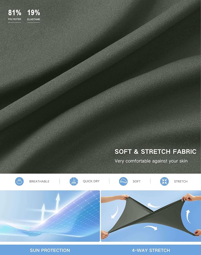 Women's 18" Skorts with 4 Side Pockets High Waisted Long Golf Skirt | Soft, Lightweight, Stretch, Breathable, Mesh Built-in Shorts, Athletic, Tennis, Dressy, Casual