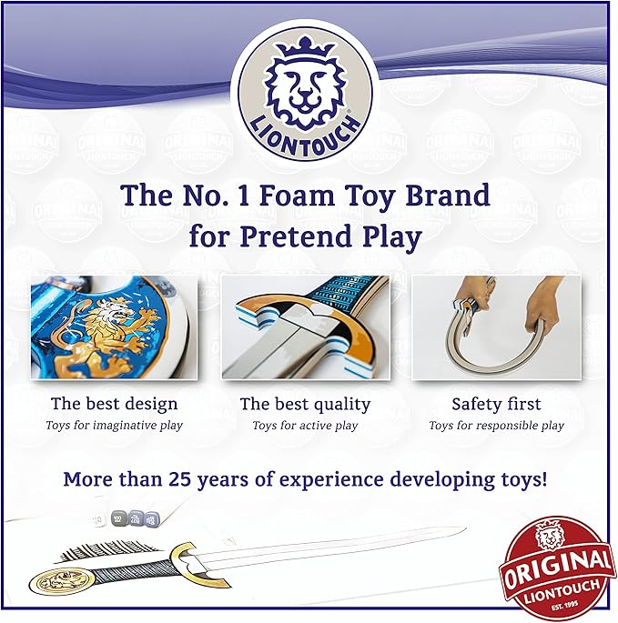 Liontouch Roman Legionary Sword & Shield | Historical Combat Toy Set for Children’s Pretend Play As A Soldier in Ancient Rome | Safe Weapons & Battle Armor for Dress Up & Gladiator Costumes for Kids
