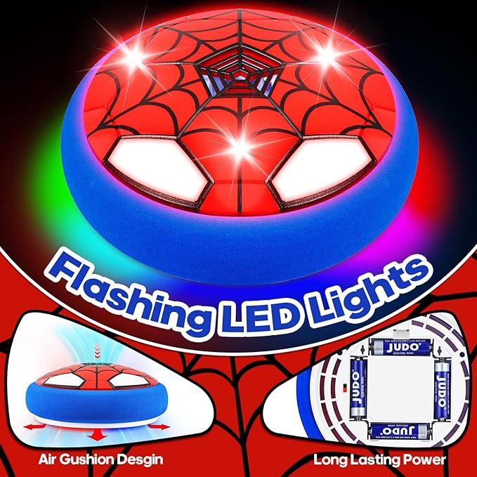 Light-Up Hover Soccer Ball Toy for Kids,Birthday Gifts for Boys Age 4 5 6 7 8 9 10 11 12 Year Old,Cool Stuff Party Game Gift for Boy 6-8, 8-12 - Floating Soccer Toys Gift for 8 Year Old