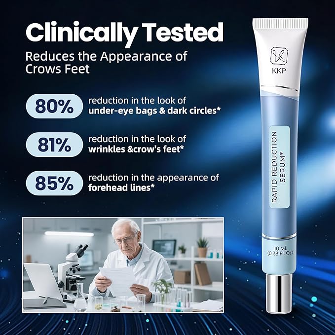 KKP Rapid Reduction Eye Serum & Face Lift Cream - Visibly Reduces Under-Eye Bags, Wrinkles, Dark Circles, Fine Lines & Crow's Feet Instantly, Anti Aging Wrinkle Remover for Face