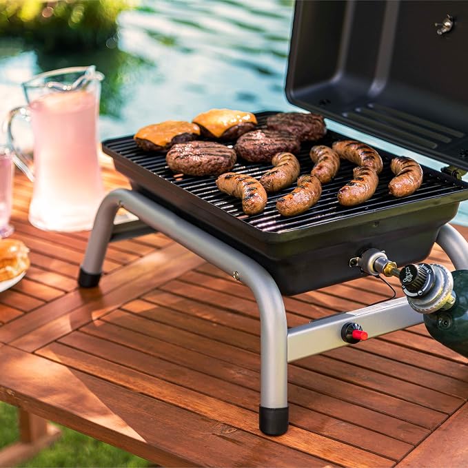 Charbroil 1-Burner Portable Propane Gas Grill, Black – 17402049