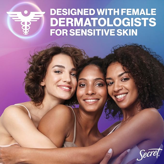 Secret Whole Body Deodorant Stick for Women, Naturally Derived Ingredients, Peach & Vanilla Scent, Aluminum Free Deodorant Stick, 72 HR Odor Protection, 2.4 oz