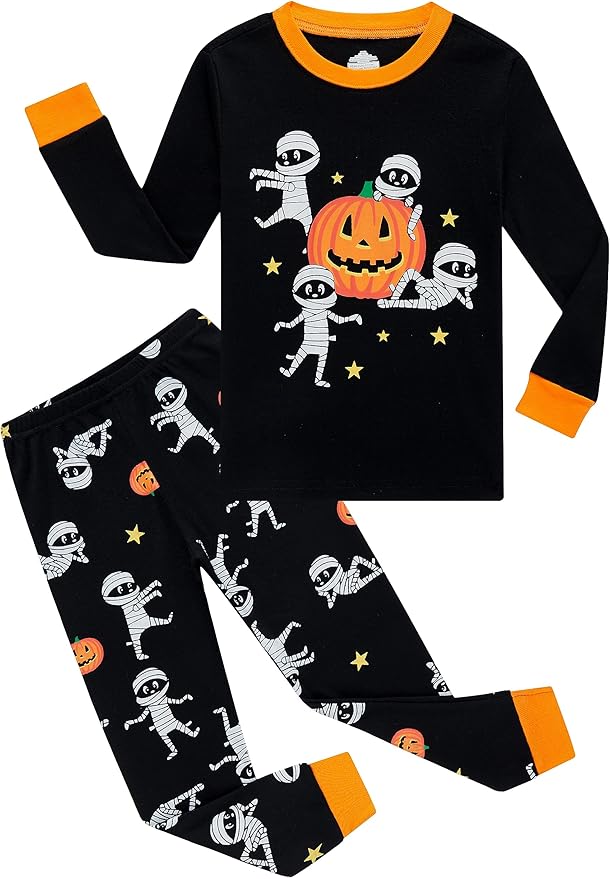 KikizYe Little Big Boys Girls Pajamas Set Kids PJs 100% Cotton Sleepwear