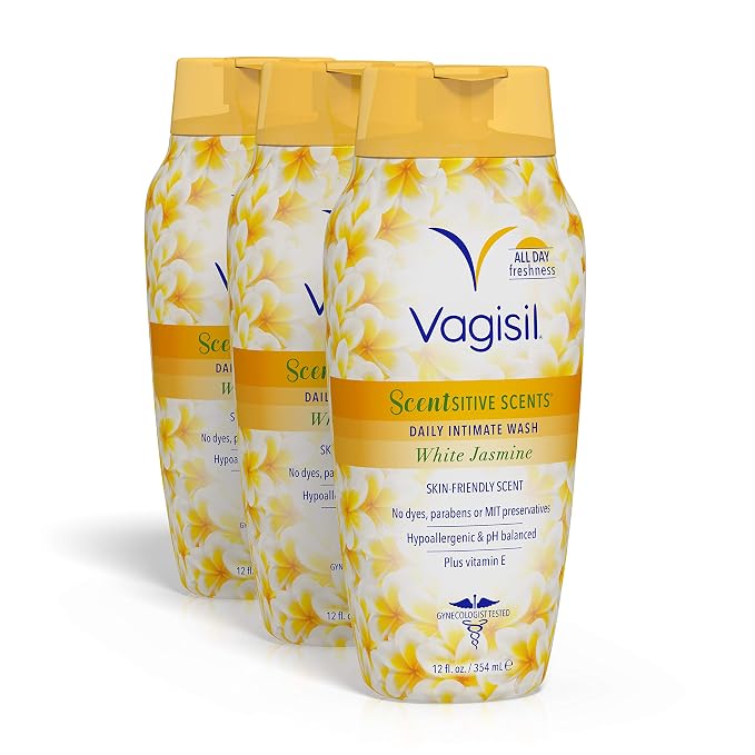Vagisil Feminine Wash for Intimate Area Hygiene, pH Balance, Gynecologist Tested & Feminine Wash for Intimate Area Hygiene, Scentsitive Scents