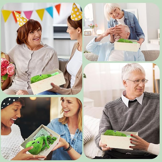 Gallbladder Plush Set Gall Surgery Recovery Gifts Include Gall Plush with Gallstones Stuffed and Gallbladder Get Well Card Operation Removal Gift for Gallstones Patient(Green)