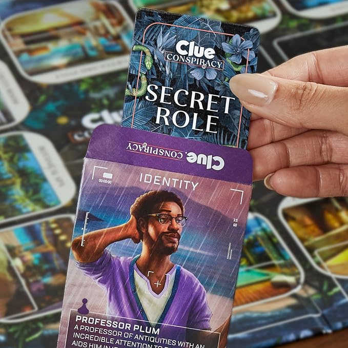 Clue Conspiracy Board Game for Adults and Teens, Secret Role Strategy Games, Ages 14+, 4-10 Players, 45 Minutes, Mystery & Party Games