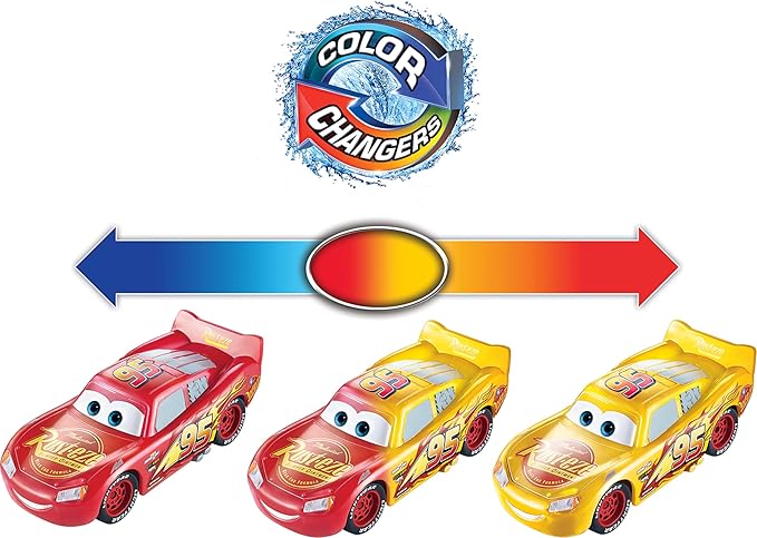 Mattel Disney Pixar Cars Color Changers Collection, Toy Cars Change Color with Water