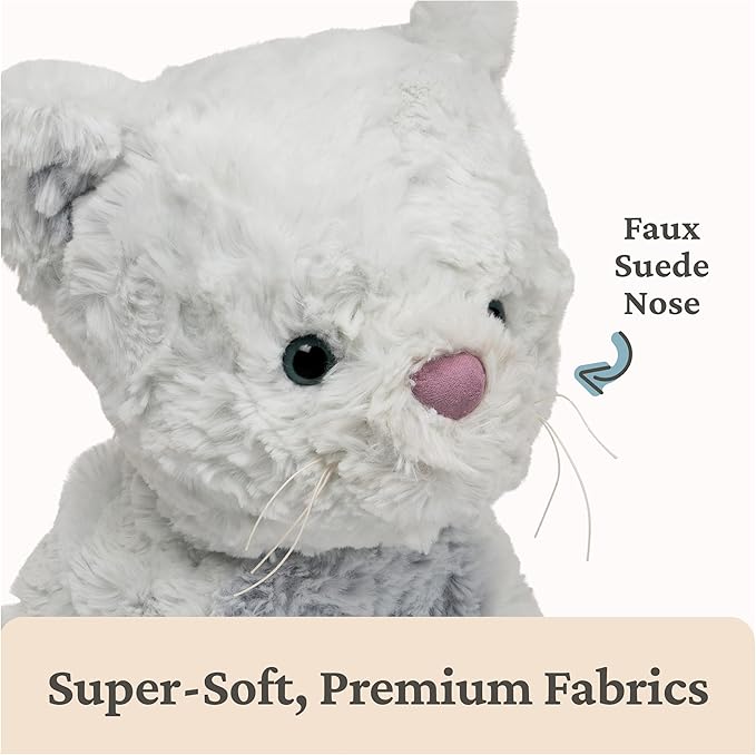 GUND Cozys Collection Kitty Cat Plush Soft Stuffed Animal for Ages 1 and Up, Blue, 10"