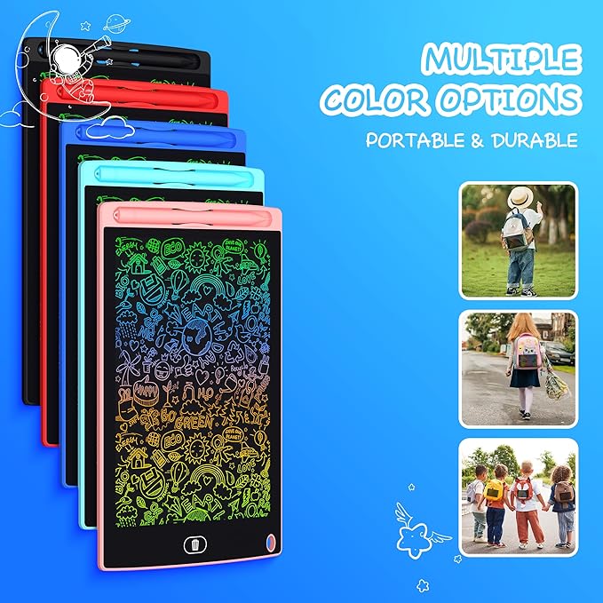 20 Pack 8.5 Inch LCD Writing Tablet for Kids, Reusable Drawing & Writing Board, Classroom Bulk Set for School, Home, Party, Lightweight Erasable Doodle Board for Boys Girls