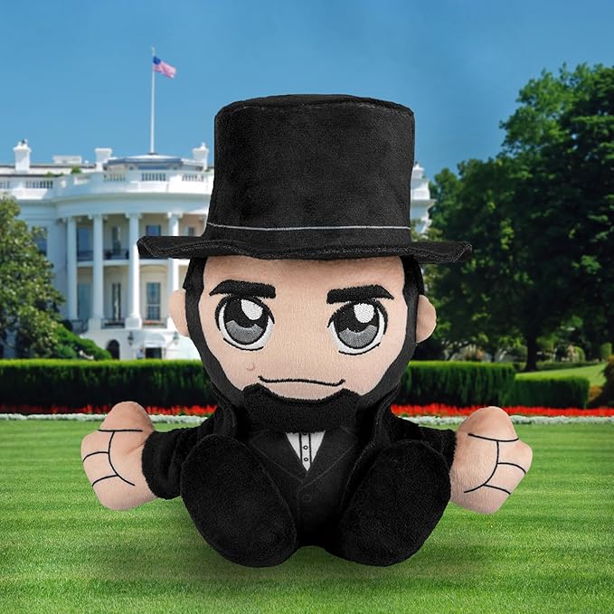 Bleacher Creatures Abraham Lincoln 8" Kuricha Plush - Soft Chibi Inspired Toy
