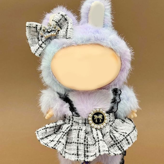 17cm Doll Clothes Set (No Doll) – 3-Pack Handmade Outfits with Accessories for 6.7” Dolls, Premium Cotton Clothing with Gift-Ready Packaging, Perfect for Dress-Up and Collectors (F9, 3)