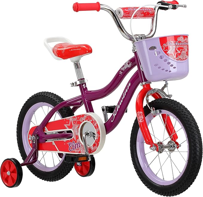 Schwinn Elm and Koen Bike or Balance Bike, 12-18 Inch Bike for Kids Ages 2-13, Black, Blue, Red, Teal, Pink or Purple, SmartStart Ergonomic Design, Adjustable Seat Grows with Child, Training Bicycle
