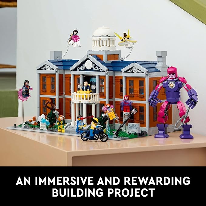 LEGO Marvel X-Men The X-Mansion Building Set - Marvel Collectibles DIY Craft Kit for Adults, Ages 18+ - Buildable Xavier Institute with 10 Minifigures - Gift Idea for Superhero Fans - 76294