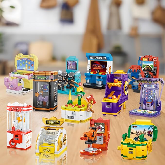 JMBricklayer Friend Game Console Building Set 20134,12 in1 Mini Game Console Collectible Model Building, Christmas Party Favors for Goodie Bags, Classroom Prizes, Birthday Gifts for Girls Boys