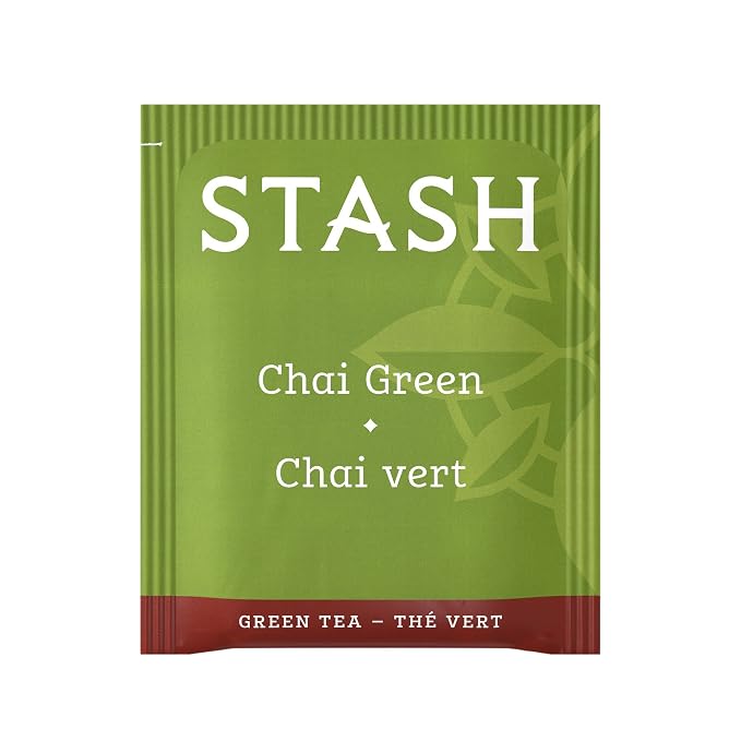 Stash Tea Chai Green Tea - Caffeinated, Non-GMO Project Verified Premium Tea with No Artificial Ingredients, 100 Count (BULK PACKAGING)
