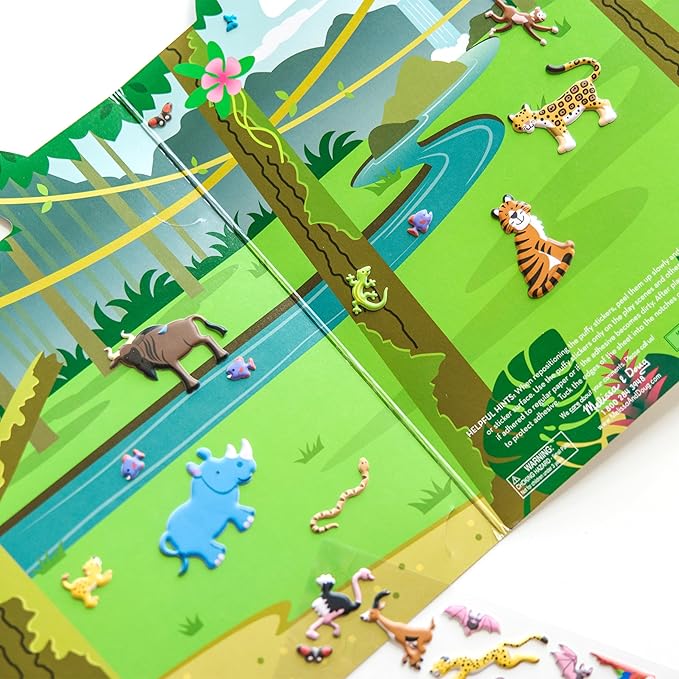 Melissa & Doug M&D Puffy Sticker Bundle - Pirates, Vehicles and Safari (Amazon Only)