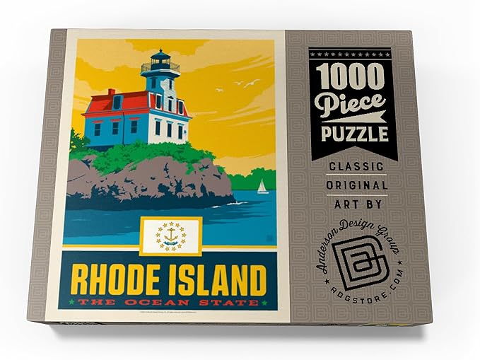 MyPuzzle Rhode Island: The Ocean State - Premium 1000 Piece Jigsaw Puzzle for Adults