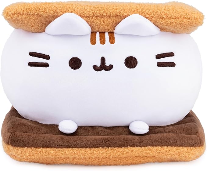 GUND Pusheen S’mores Squisheen Plush, Stuffed Animal for Ages 8 and Up, Brown/White, 12”