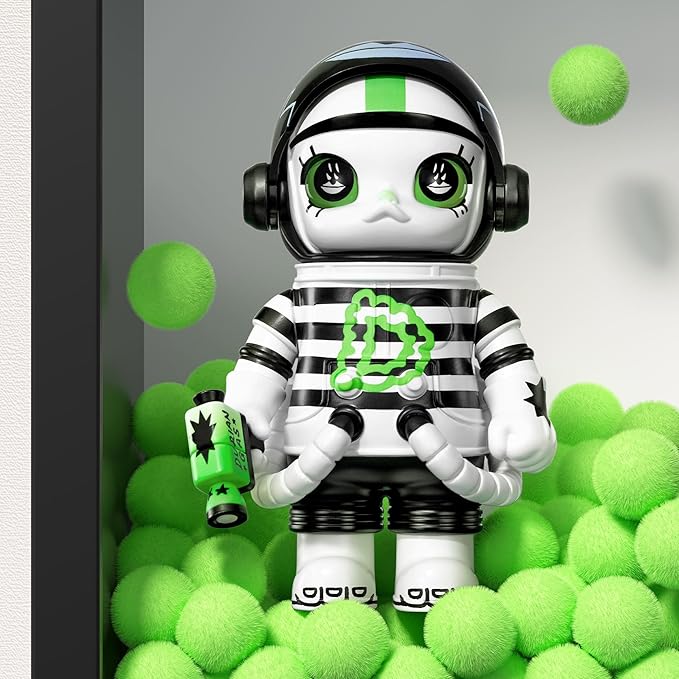 POP MART MEGA Space Molly 100% Series4 Blind Box Figures, Random Design Action Figures Collectible Toys Home Decorations, Holiday Birthday Gifts for Girls and Boys, Single Box