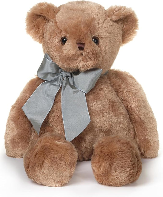 Bearington Collection Gus 18-Inch Brown Teddy Bear Plush Toy - Teddy Bear Stuffed Animal for Baby