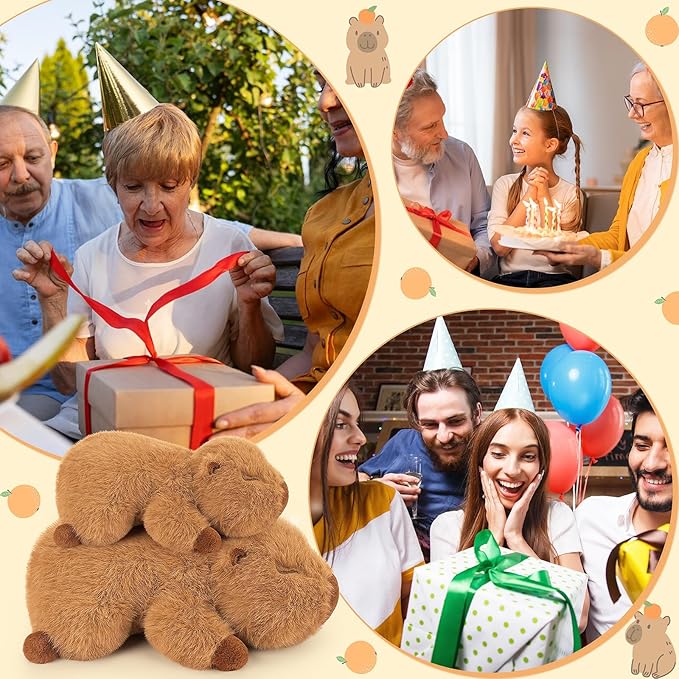 Weighted Capybara Plush Stuffed Animals-2lb 15”Kawaii Weighted Capybara Plush Toys,Cute Plushies Capybaras Plushies Animal Hugging Plushie Pillow,Soft Birthday Gifts for Adults Kids